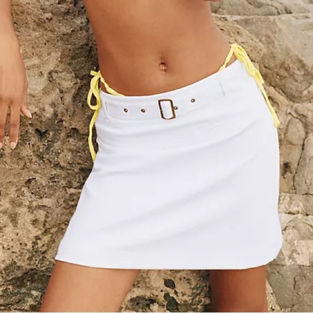 Maeve Ivory Textured Skirt XS